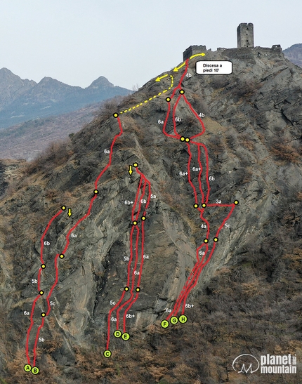 Rochers de Saint-Germain, Valle d'Aosta, Mario Ogliengo, Rocco Perrone - Climbing at Rochers de Saint-Germain, Valle d'Aosta