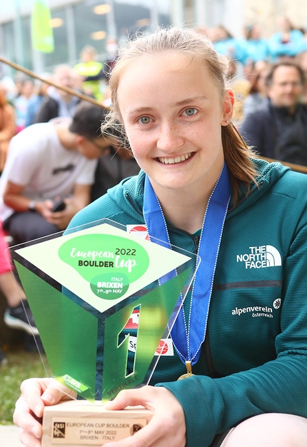 European Boulder Cup, Bressanone - Sandra Lettner, vincitrice della European Boulder Cup 2022 a Bressanone