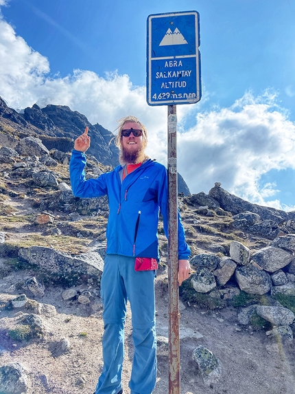 Salkantay, Perù - Nicolò Guarrera al passo Salkantay in Perù, giorno 1