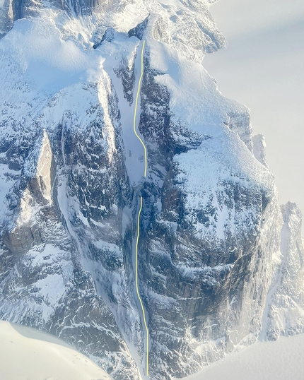 Baffin Island Polar Moon, big first ski descent by Brette Harrington, Christina Lustenberger