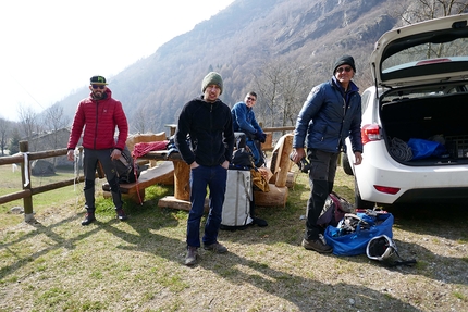 Terrazza San Lorenzo, Piantonetto, Valle dell’Orco - Federico, Mirko, Riccardo e Sandro, Terrazza San Lorenzo (Piantonetto, Valle dell’Orco)