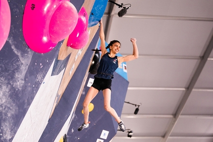 Natalia Grossman, Mejdi Schalck climb to spectacular Boulder World Cup victory in Salt Lake City