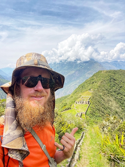 Choquequirao, Perù, Nicolò Guarrera - Nicolò Guarrera e Choquequirao in Perù dalla parte alta (Wayna Pacha)