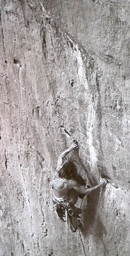 Simone Badier - Simone Badier climbing in the Verdon Gorge