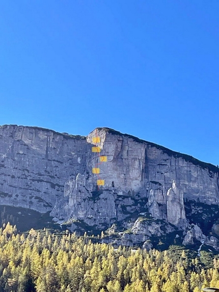 Via dei Caprioli, Popena Basso, Dolomiti, Simone Corte Pause, Eleonora Colli - Via dei Caprioli al Popena Basso, Dolomiti (Simone Corte Pause, Eleonora Colli 2021)