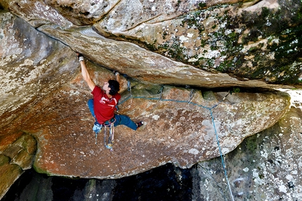 Space Invaders, Michele Caminati's new trad climb in Val di Tacca, Italy