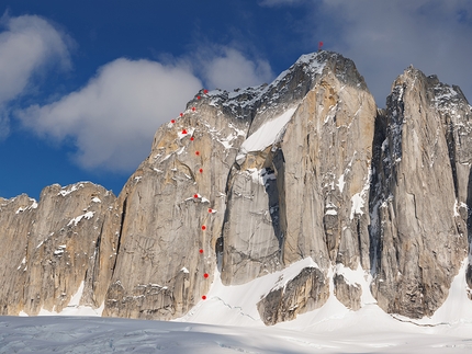 Kichatna Spire Pace of Comfort climbed in Alaska by David Allfrey, Whit Magro, Graham Zimmerman