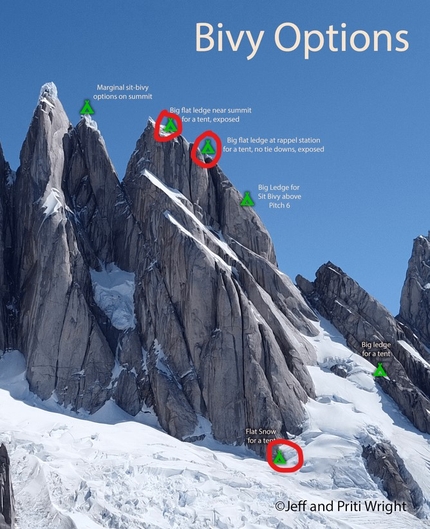 Torre Egger Traverse, Aguja Standhardt, Punta Herron, Torre Egger - Torre Egger Traverse, Patagonia (Priti Wright, Jeff Wright 01/2022)