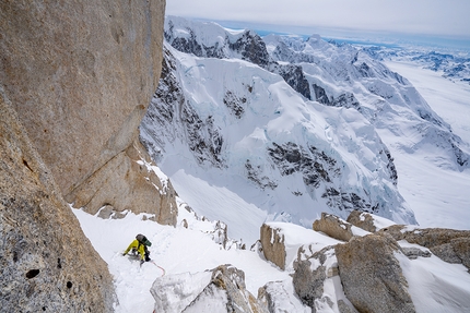 Full Moon Fever on Mount Hunter in Alaska established by August Franzen, Clint Helander