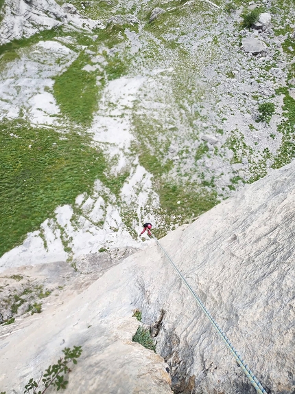 Rocca dei Campanili, Mongioie, La Fenice, Matteo Gambaro, Alessandro Cariga - Apertura di La Fenice (8c, 150m) alla Rocca dei Campanili, Mongioie (Alessandro Cariga, Matteo Gambaro)