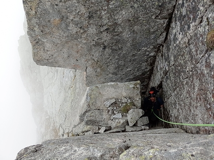 Presanella, Cima Bifora, Gracias a la vida, Francesco Salvaterra, Stefano Parziani - Gracias a la vida alla Cima Bifora in Presanella (Stefano Parziani, Francesco Salvaterra 02/09/2021)