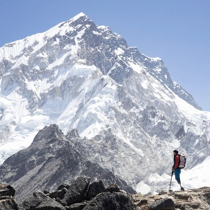 Andrea Lanfri, Nuptse - Andrea Lanfri davanti al Nuptse in Nepal