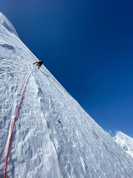 Karakorum, Pakistan, Philipp Brugger, Tomas Franchini, Lukas Waldner - Salendo la parete nord di Shaue Sar (6653m) in Karakorum, Pakistan (Philipp Brugger, Tomas Franchini, Lukas Waldner 27/05/2022)