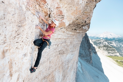 Federica Mingolla and Bellavista on Dolomites Tre Cime di Lavaredo