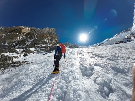 Nanga Parbat Aosta Valley Express variation climbed by François Cazzanelli, Pietro Picco