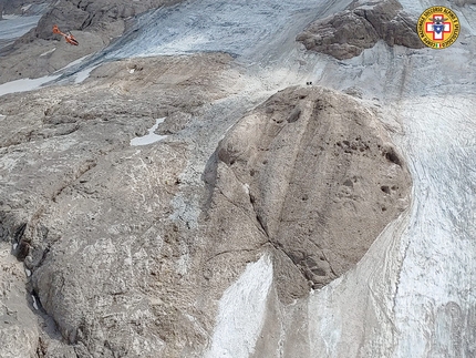 Marmolada Avalanche Dolomites - The huge ice collapse on Marmolada in the Dolomites