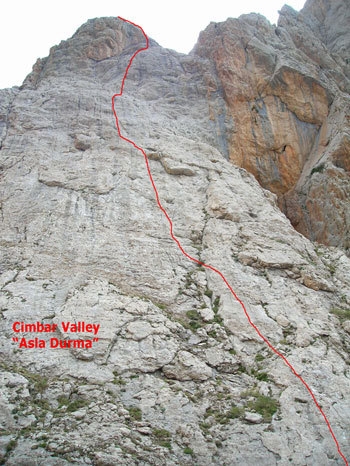 Ala Daglar, Anatolia meridionale, Turchia - Cimbar Valley - il tracciato di Asla Durma