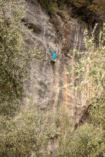 Calvario, Arco - Stefano Ghisolfi climbing at Calvario, Arco
