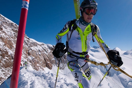 Mezzalama Trophy 2011 - First section on the ridge on the Lyskamm Nose