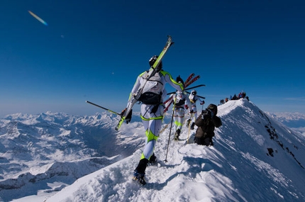 Trofeo Mezzalama 2011 - Primo passaggio sulla cresta del Naso del Lyskamm