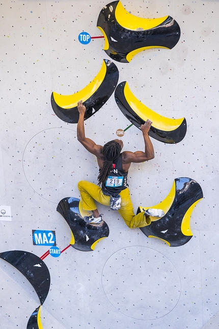 Mickael Mawem, Brixen, Boulder World Cup 2022 - Mickael Mawem, Brixen Boulder World Cup 2022