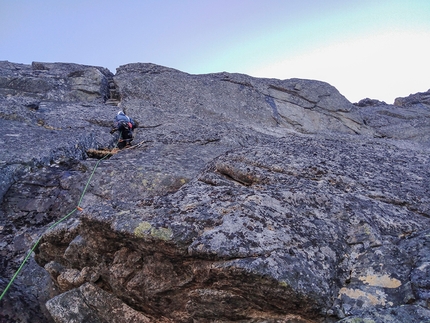 Lofoten, Norway, Helvetestinden, Brasrastindan, Gerber Cucurell, Jordi Esteve - Establishing Nordside on the North Face of Brasrastindan, Lofoten Islands, Norway (Gerber Cucurell, Jordi Esteve 30/05/2022)