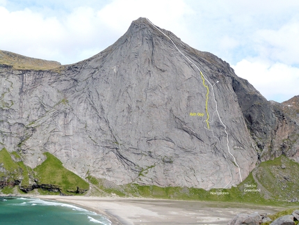 Lofoten, Norway, Helvetestinden, Brasrastindan, Gerber Cucurell, Jordi Esteve - Rett Opp on the South Face of Helvetestinden, Lofoten Islands, Norway (Gerber Cucurell, Jordi Esteve 25/05/2022)