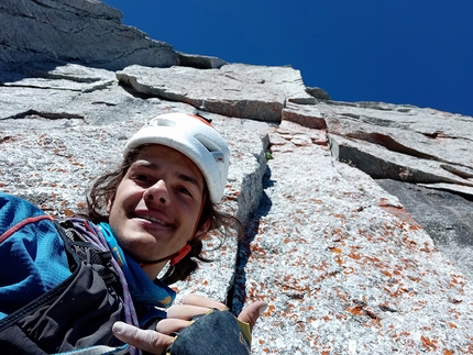 La solitudine sulla Via degli Inglesi al Pizzo Badile. Di Dario Eynard