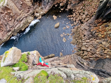 Gola Island, Ireland, Donegal, Iain Miller - Rock climbing on Gola Island, Ireland