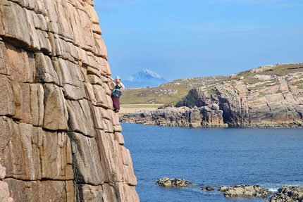 Gola Island, Ireland, Donegal, Iain Miller - Rock climbing on Gola Island, Ireland