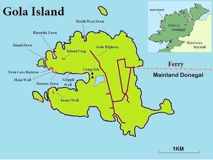 Gola Island, Irlanda, Donegal, Iain Miller - Arrampicata trad sull'isola di Gola, Irlanda