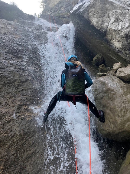 Canyon della Val Scura, Altopiano di Lavarone, Giulia Gabani, Francesco Sauro - Canyon della Val Scura, Lavarone: la Scaletta