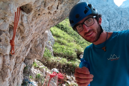 Agner, Valle di San Lucano, Dolomiti, Diego Dellai, Marco Toldo - La Trilogia d’Agnér (Dolomiti) di Diego Dellai e Marco Toldo: punto da bivacco sullo Spigolo Nord d’Agner