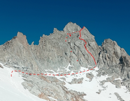 Monte Nero, Presanella, Punta Lisa, Jedi Master, Francesco Salvaterra, Nicola Bursi Gandolfi, Matteo Mazzieri - Jedi Master alla Punta Lisa, Monte Nero di Presanella (Nicola Bursi Gandolfi, Matteo Mazzieri, Francesco Salvaterra 06/06/2022)