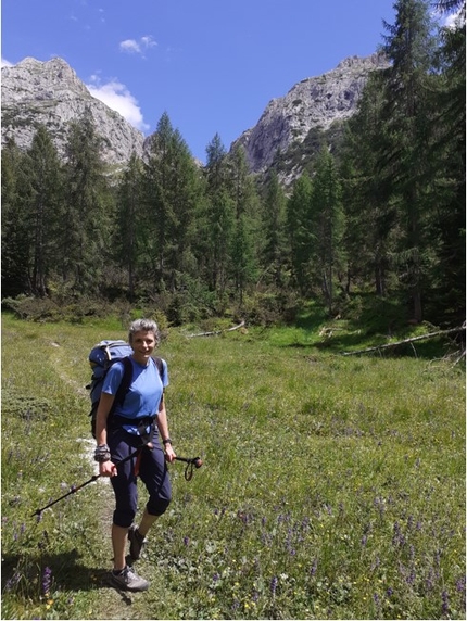 Campanile degli Amici, Pale di San Lucano, Dolomiti, Ivo Ferrari, Federica Maslowsky - L'apertura di 'Sognai talmente forte che mi uscì il sangue dal naso' al Campanile degli Amici, Pale di San Lucano, Dolomiti (Ivo Ferrari, Federica Maslowsky (27/06/2022)