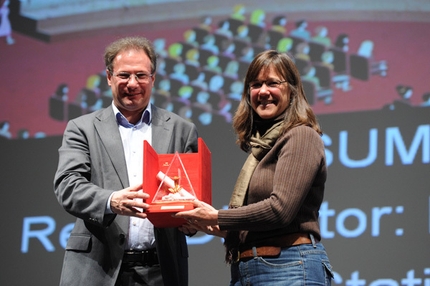 TrentoFilmfestival 2011 - Alessandro Andreatta premia il film Summer pasture durante la Serata premiazione 59ma edizione Film Festival 2011