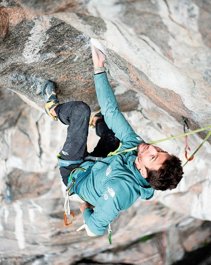 Stefano Ghisolfi, Flatanger, Norway - Stefano Ghisolfi sending Move Hard (9b) at Flatanger in Norway