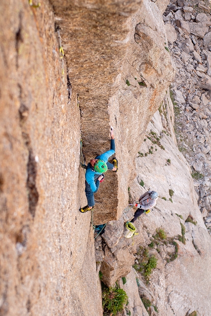 Little Asan, Karavshin, Kyrgyzstan, Moritz Sigmund, Patrick Tirler - First ascent of Ak-Kalpak on Little Asan in the Kara-Su Valley, Karavshin, Kyrgyzstan (Moritz Sigmund, Patrick Tirler 08/2022)