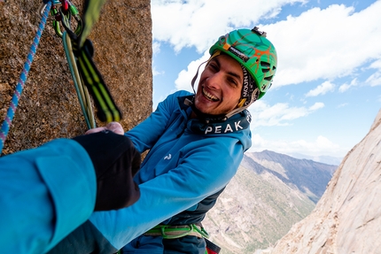 Little Asan, Karavshin, Kyrgyzstan, Moritz Sigmund, Patrick Tirler - First ascent of Ak-Kalpak on Little Asan in the Kara-Su Valley, Karavshin, Kyrgyzstan (Moritz Sigmund, Patrick Tirler 08/2022)