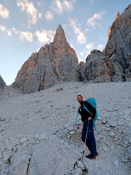 Cima Roma, Dolomiti di Brenta, Caput Mundi, Alessandro Beber, Matteo Pavana, Alberto Fedrizzi - Caput Mundi alla Cima Roma, Dolomiti di Brenta, di Alessandro Beber, Matteo Pavana e Alberto Fedrizzi.