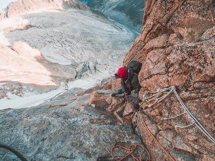 Tim Howell, North Base Project - Tim Howell, Walker Spur, Grandes Jorasses, August 2022 with Joe Heeley