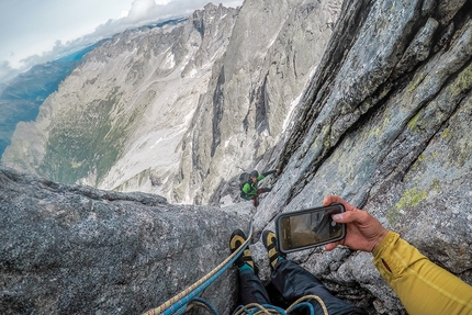 Tim Howell, North Base Project - Nick Boreham climbing Pizzo Badile as part of Tim Howell's North Base Project