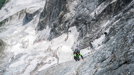 Tim Howell, North Base Project - Nick Boreham climbing Pizzo Badile as part of Tim Howell's North Base Project