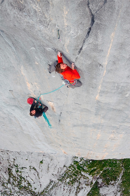 Nicolas Favresse - Nico Favresse su Silbergeier, Rätikon, Svizzera