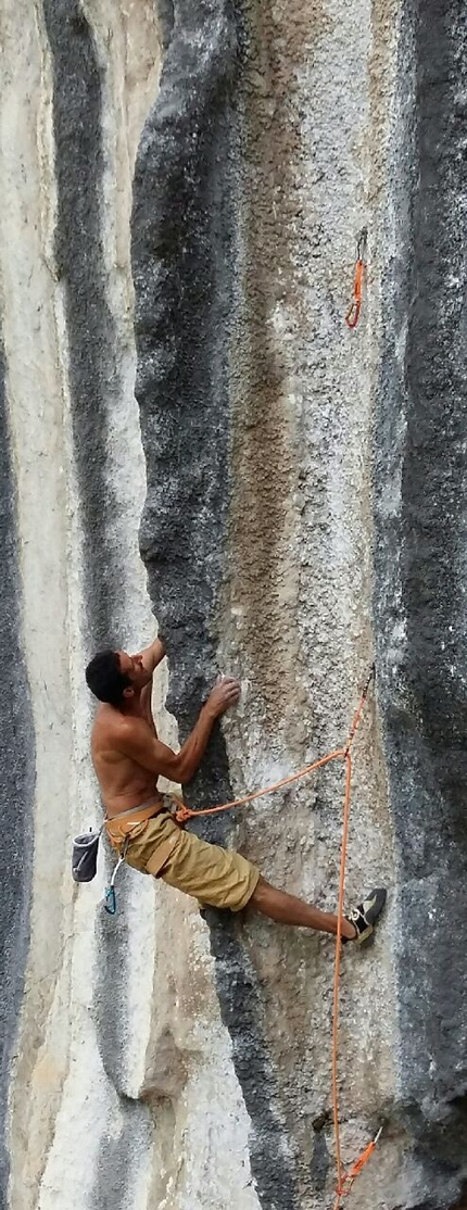 Yann Guesquiers - French rock climber Yann Guesquiers