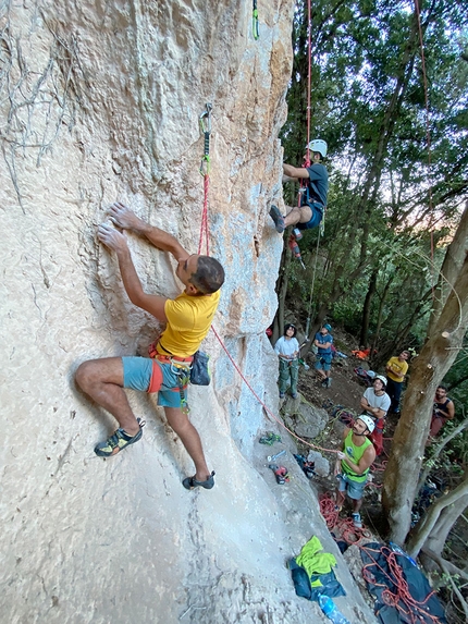 Segariu, Sardegna - Durante l'evento Bolt Day nella nuova falesia di Segariu in Sardegna