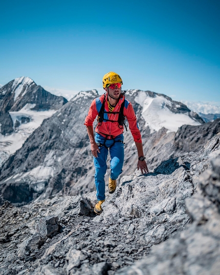 Nadir Maguet - Nadir Maguet climbing the Ortler