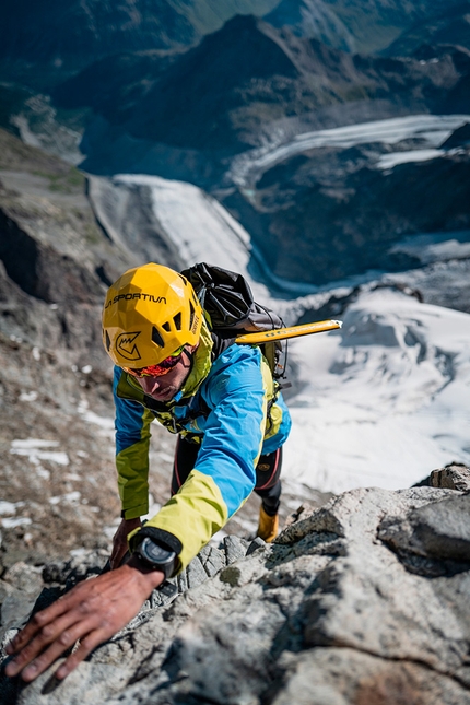 Nadir Maguet - Nadir Maguet climbing Piz Bernina