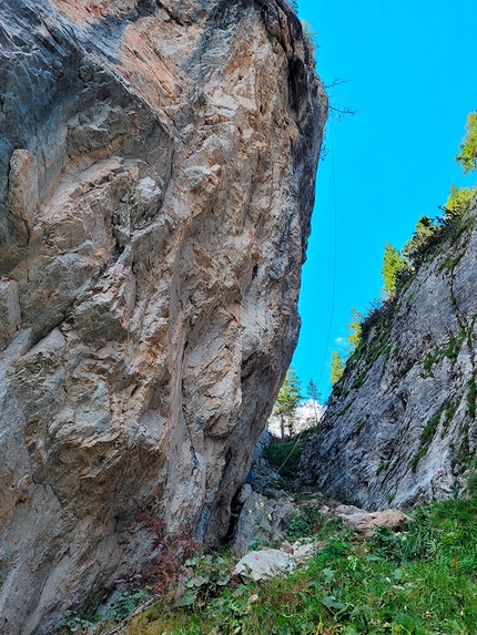 Digola, Val Comelico - La falesia Digola, Terza Piccola, Val Comelico