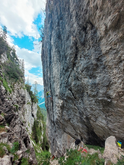 Digola, Val Comelico - Lorenzo Zanella climbing Digola Style, Digola, Val Comelico